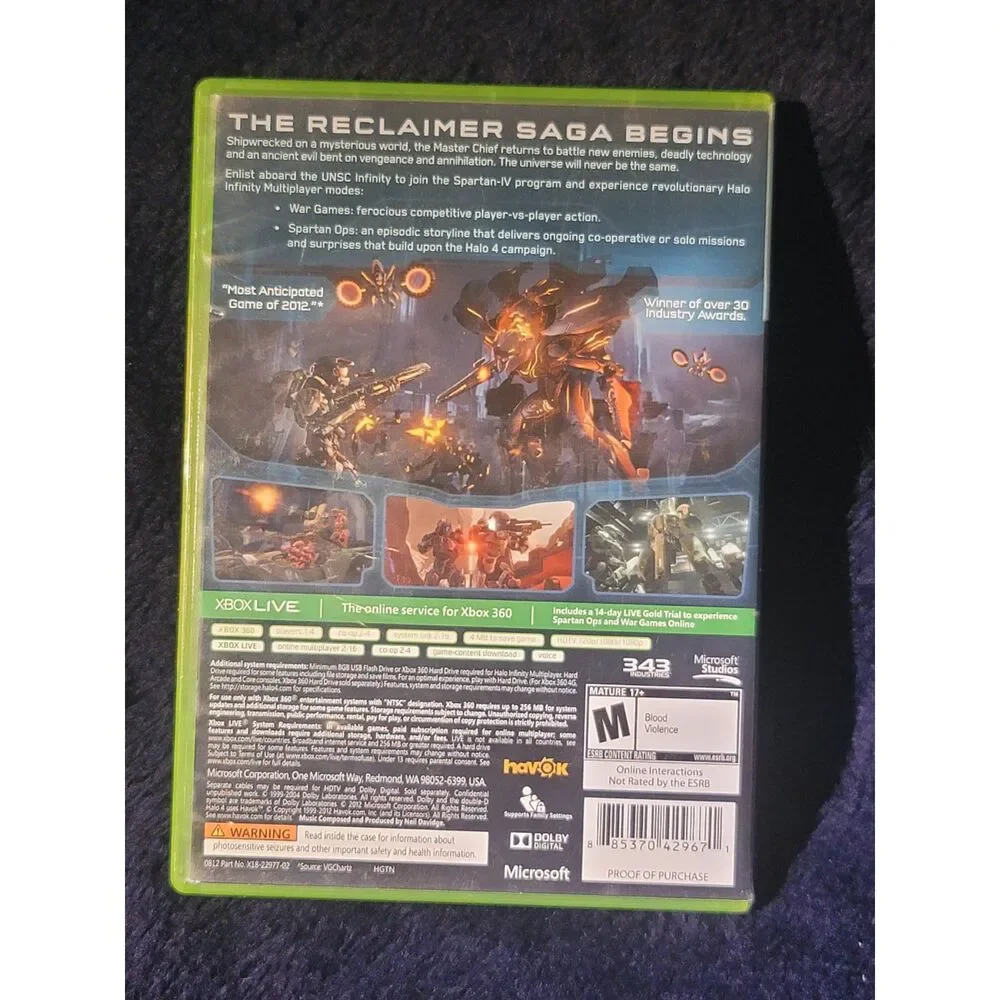 Halo 4 for Microsoft Xbox 360 -- Tested, Fully-Functional
